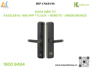 Khóa điện tử Kassler KL-696 App TTlock + Remote - Green Bronze 